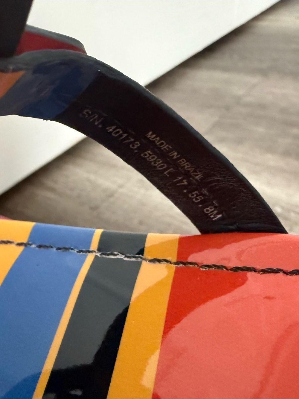 Tory Burch Limited Edition Ballon Stripe Miller In Patent Leather - Picture 6 of 12